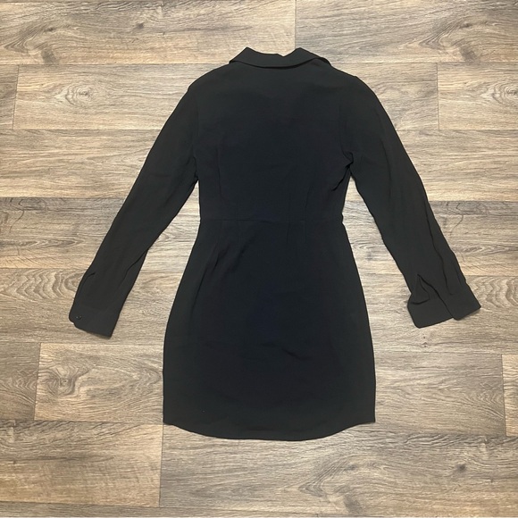 Favorite Daughter Long Sleeve Mini Shirtdress Black Size XS - Picture 11 of 11